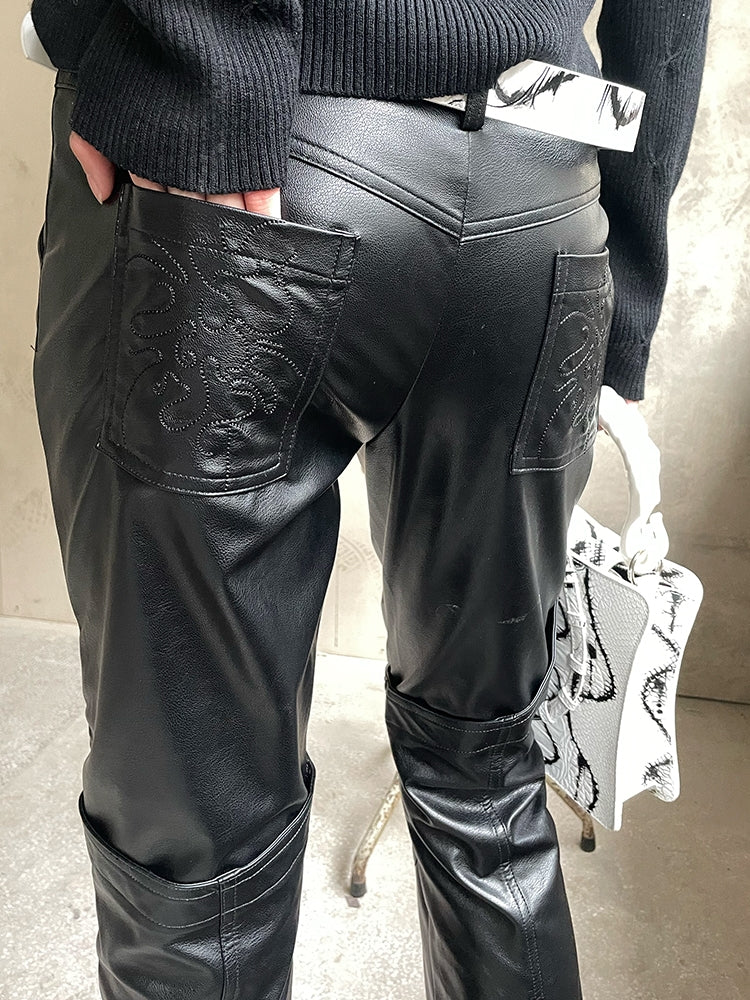 Dotyears 22aw  leather pants